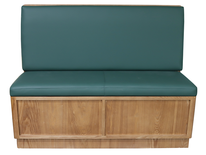 自助餐厅火锅店简约实木卡座沙发