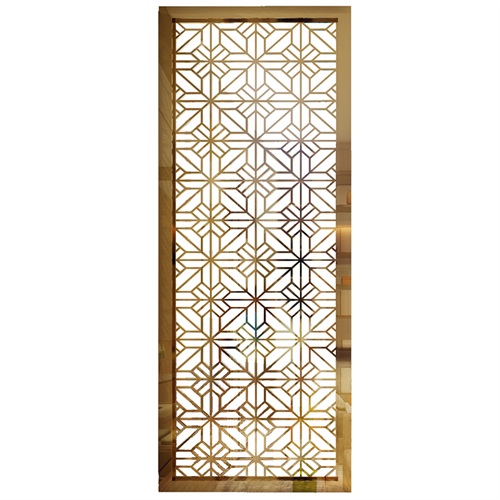 不锈钢屏风钛金花格镂空金属_不锈钢屏风隔断厂家