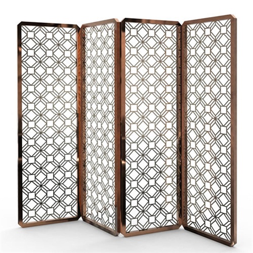 定制花格不锈钢屏风隔断装饰_不锈钢屏风制品加工厂