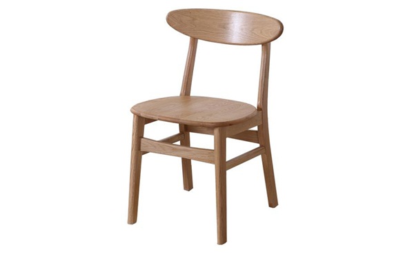 日本料理店现代实木简约靠背椅