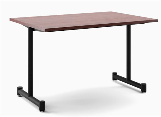 高校食堂长方形简易实木桌子