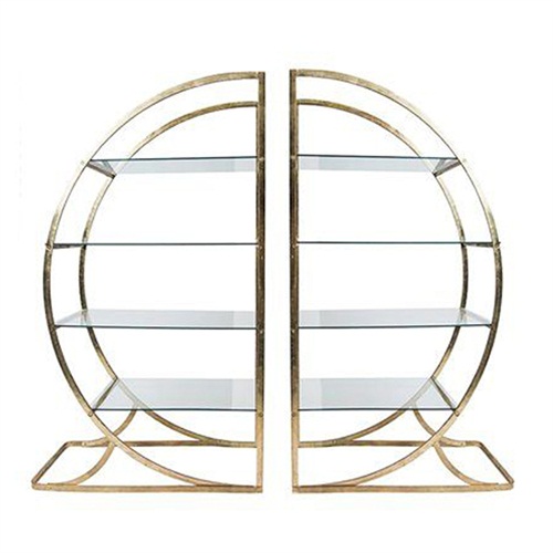 欧式拉丝钛金不锈钢时尚_不锈钢书柜定制