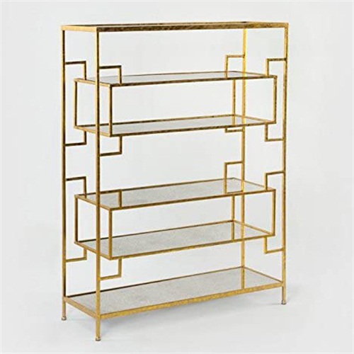 定制24k金创意不锈钢书柜书架_不锈钢书架厂家批发