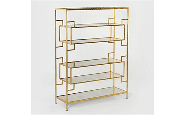 定制24k金创意不锈钢书柜书架_不锈钢书架厂家批发