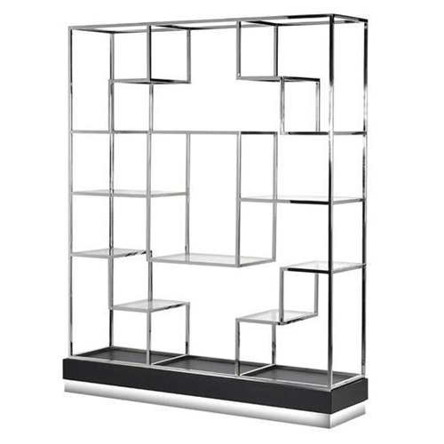 不锈钢书柜书架多层简约_不锈钢书架款式设计