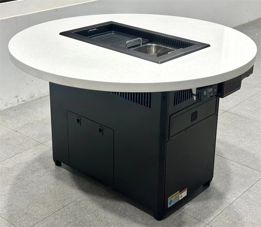 韩式自助烤肉店无烟净化火锅烤涮一体桌