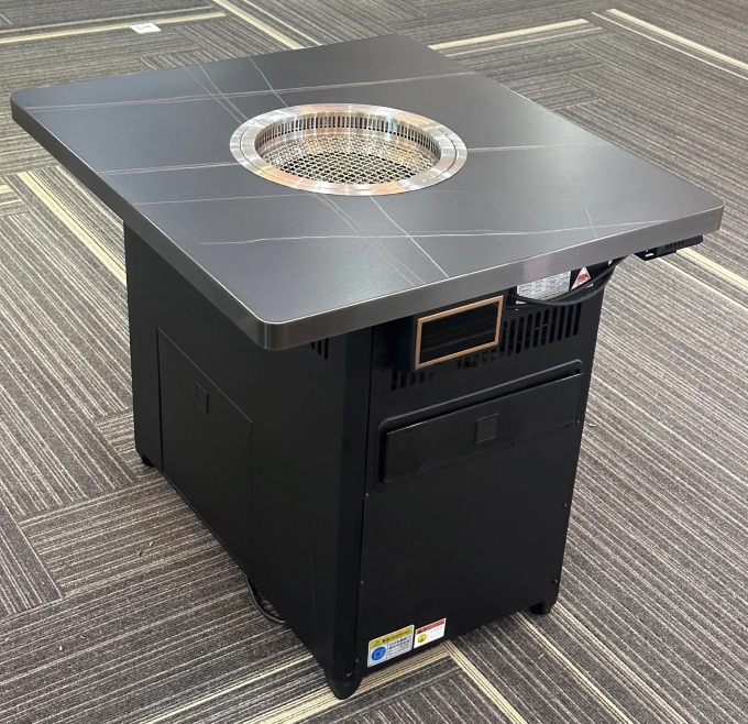 韩式自助烤肉店无烟净化岩板烤肉桌