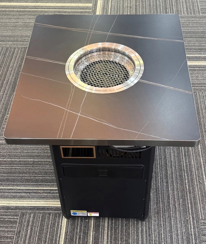 韩式自助烤肉店无烟净化岩板烤肉桌