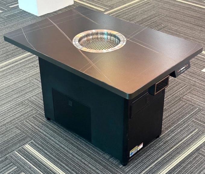 韩式自助烤肉店无烟净化岩板烤肉桌