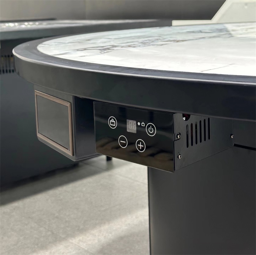 日式烤肉店圆形无烟自净化电烤烤肉桌