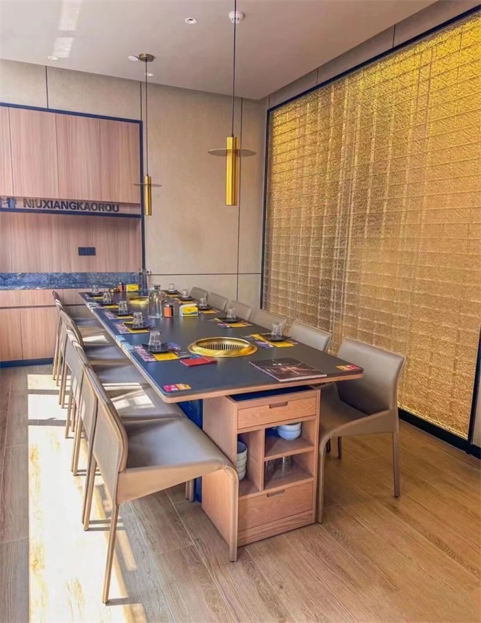 韩式烤肉店智能无烟净化烤肉桌