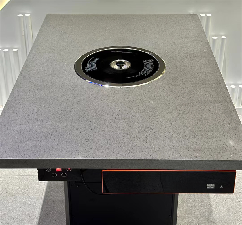 自助烤肉店大理石无烟自净化烤肉桌