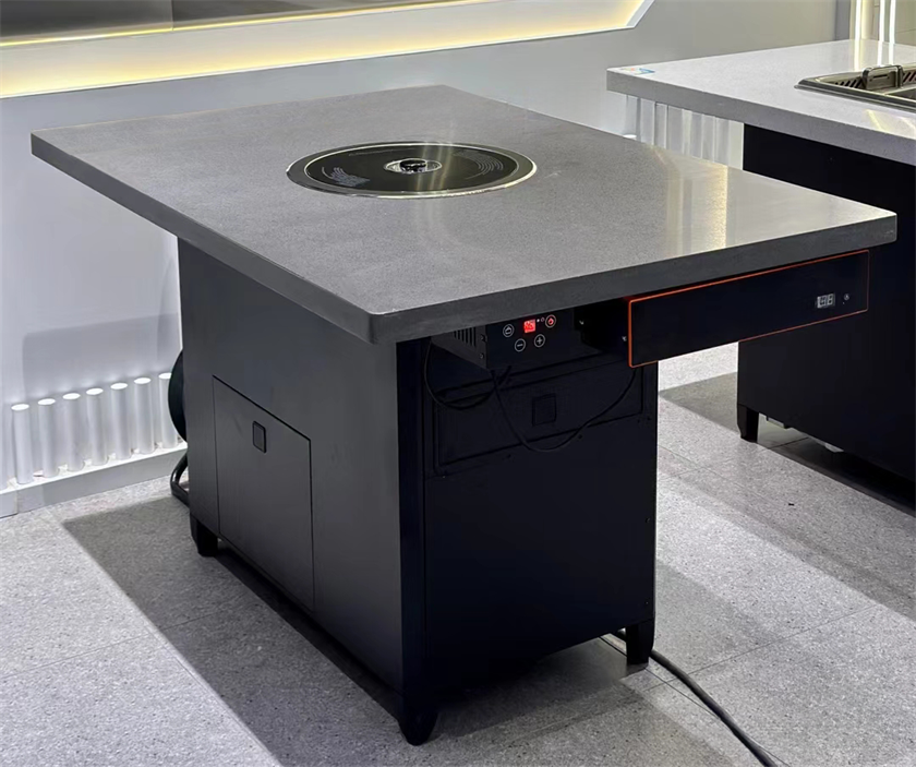 自助烤肉店大理石无烟自净化烤肉桌