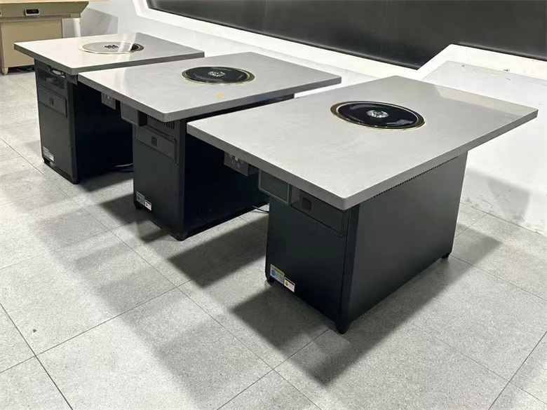 自助烤肉店大理石无烟电烤烤肉桌