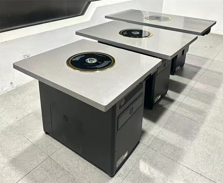 自助烤肉店大理石无烟电烤烤肉桌