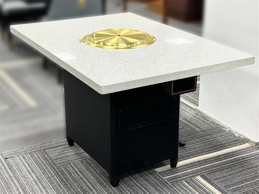 韩式自助烤肉店下排烟炭火烤肉无烟净化烤肉桌