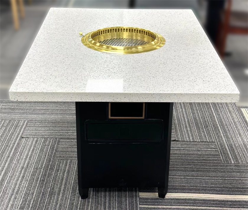 韩式自助烤肉店下排烟炭火烤肉无烟净化烤肉桌