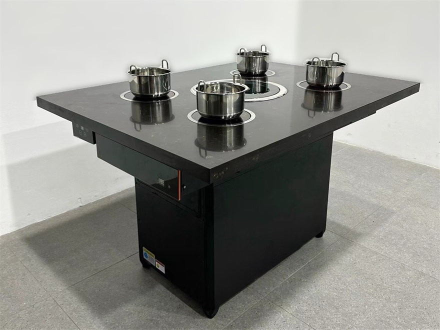 自助火锅烧烤店一人一锅无烟烤涮一体桌