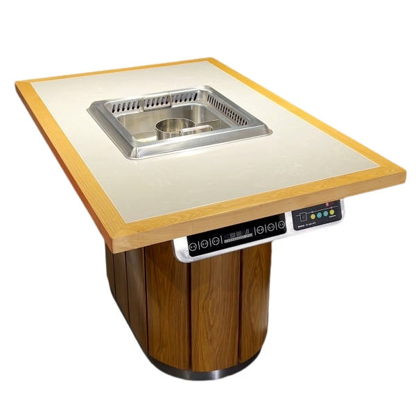 火锅店时尚智能无烟净化火锅桌