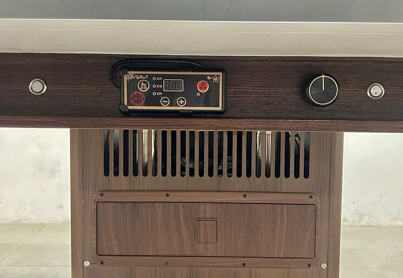 火锅店岩板桌面无烟自净化火锅桌