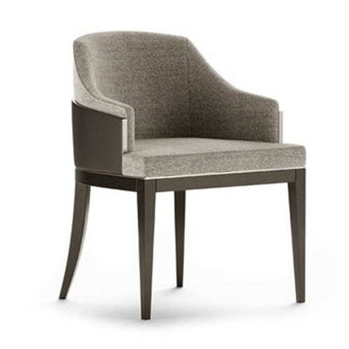 特色西餐厅北欧后现代休闲绒布椅子