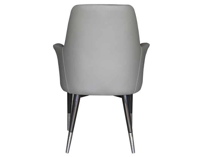 西餐厅现代简约金属扶手餐椅