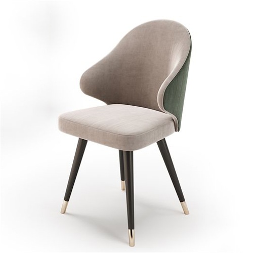 北欧餐椅休闲布艺时尚靠背椅