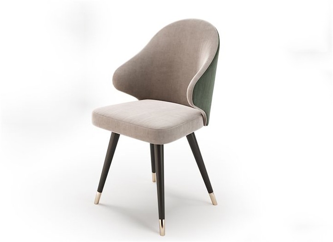 北欧餐椅休闲布艺时尚靠背椅