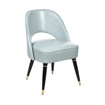 北欧美式皮艺实木餐椅 西餐椅