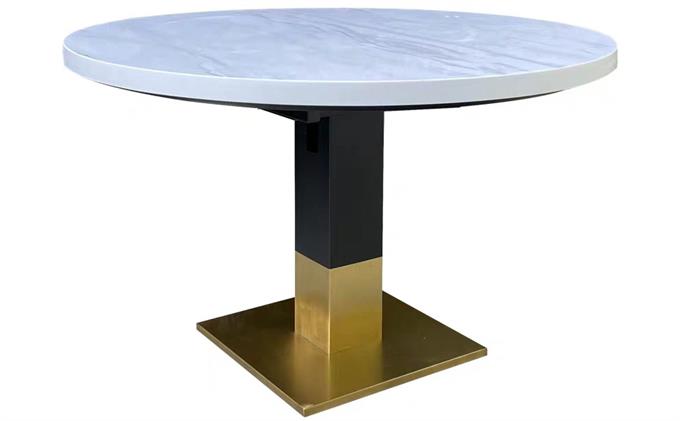 美式风格西餐厅铁艺西餐桌