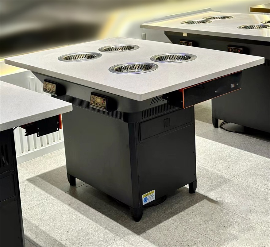 自助火锅餐厅4人位一人一锅无烟净小火锅桌