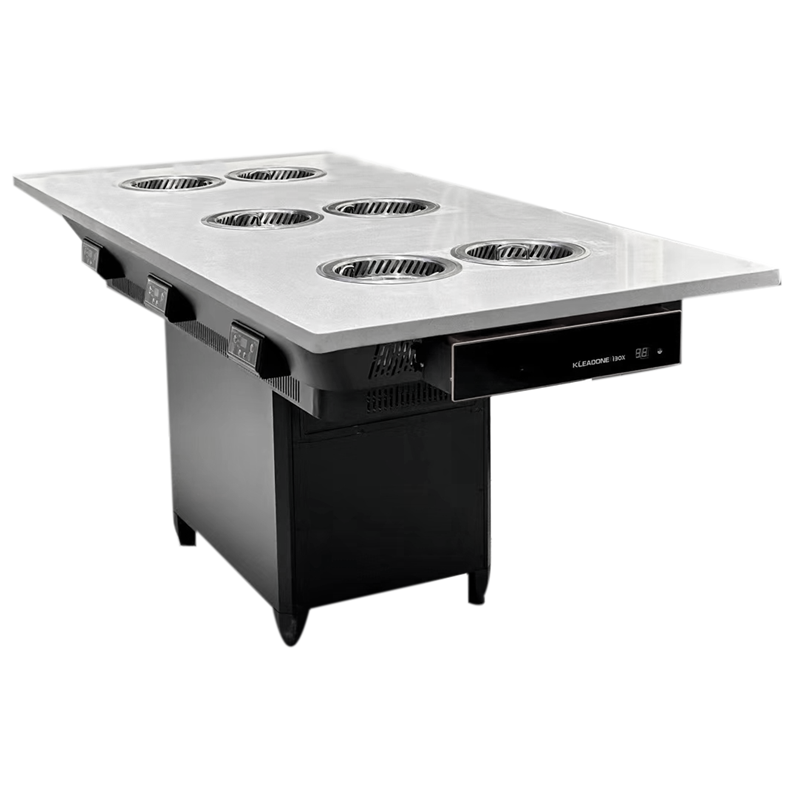 自助火锅餐厅6人位一人一锅无烟小火锅桌