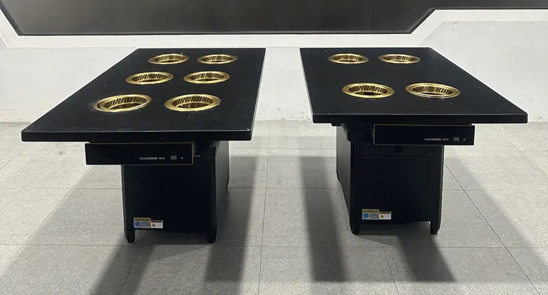 自助小火锅4-6人位一人一锅大理石台面无烟火锅桌