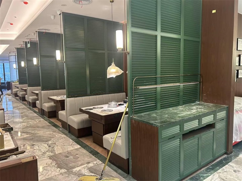 火锅店6人位一人一锅无烟净化小火锅桌