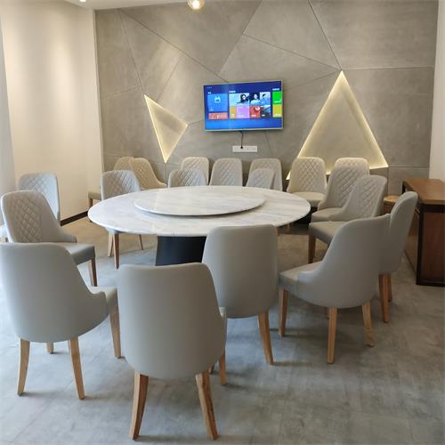 会所酒楼湘菜馆饭店包房大理石桌椅