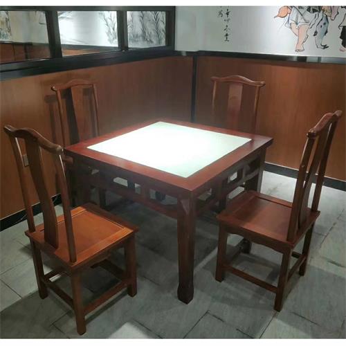 中餐厅中式餐桌椅_湘菜川菜馆实木复古桌椅定制--厂家直销