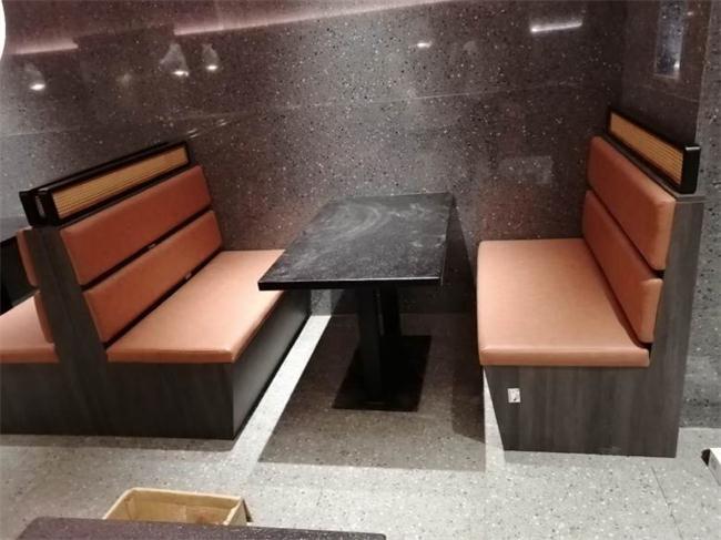 粤菜餐厅大理石餐桌椅家具_主题音乐餐厅桌椅定做