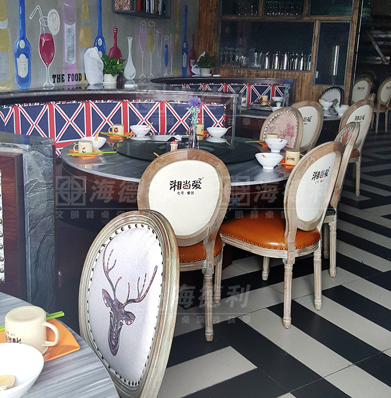 企业家具富华大理石主题餐桌椅-台面餐厅家具实木餐厅主题北京有限公司图片