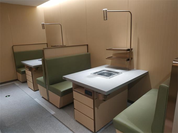 海底捞长方新桌椅