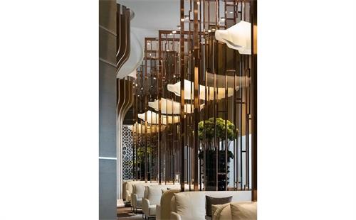 餐厅不锈钢屏风隔断