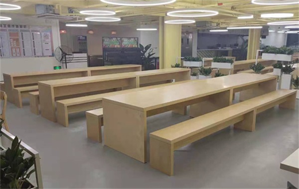 2022新款学生食堂长条餐桌椅